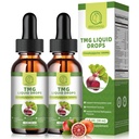 TMG Suplementy 1000MG - Trimetyloglicyna Krople płynne, Betaina Wysoka Wchłanianie, Wspiera Metylację, Wellness Wątroba & Cognitive, Non-GMO, Wegan, Blood Orange Flavor, 1 Fl.Oz (2 opakowania)