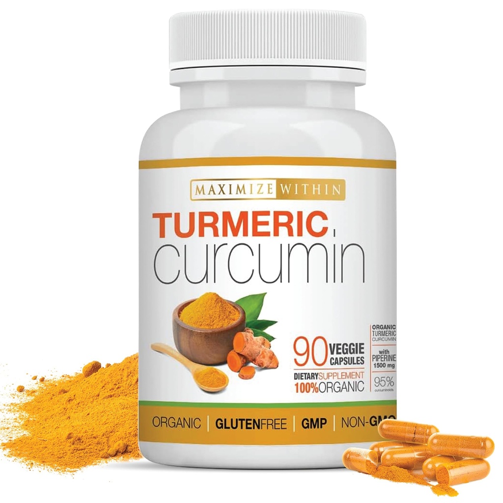 Kurkumina kurkuminowa z piperyną 1500mg, 90