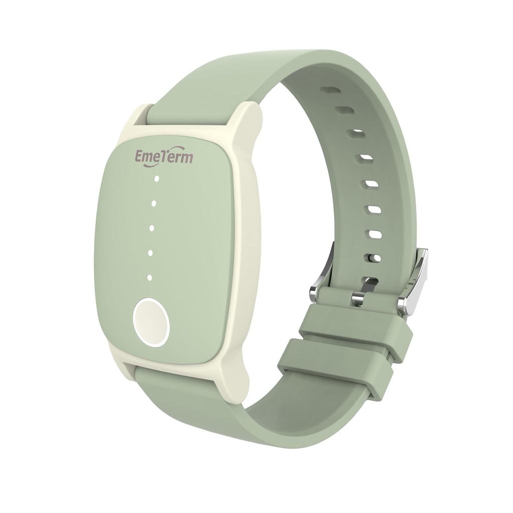 EmeTerm Explore FDA- Oczyszczone anty- Nudności Opaska na rękę IP67 Waterproof Morning Motity Relief Relief Band Recharable Classic Strip Design Drug Free Non- senny Bez skutków ubocznych Mennica Green