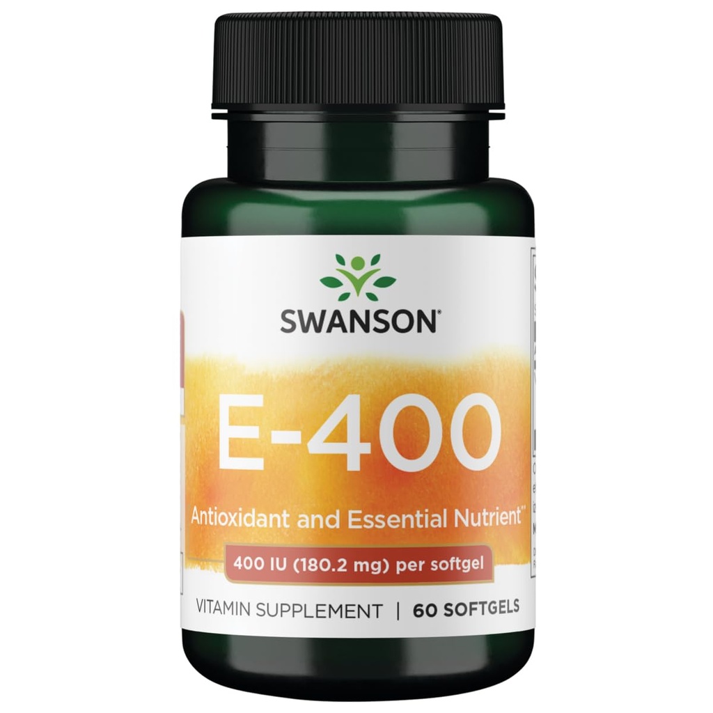 Witamina Swanson E 400 Iu 400 Iu (268 Miligramów) 60 Sgels