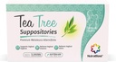 NutraBlast Tea Tree Supposeries (12 Hrabia) 124; Wszystkie naturalne Intimate Deodorant dla kobiet 124; Przywracanie równowagi żeńskiej 124; Made in USA