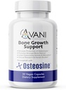Avani Health - Osteozyna Bone Growth Support - Zwiększyć poziom wapnia w kościach i siłę kości - Zwiększenie wchłaniania z bioPeriną i AstraGin - Suplement Gluten do kości - 30 Kapsułek Vegan