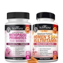 Suplement do menopauzy Probiotycznej Bioschwartz dla kobiet (2-miesięczne dostawy) Plus dobowa multiwitamina dla kobiet 50 & ponad (1 miesięczne dostawy)