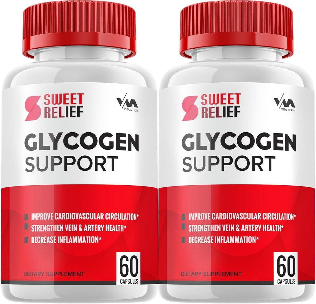 (2 Pack) SweetRelief Glycogen - Sweet Relief Kapsułka Czyściciel, SweetRelief pigułki, Zaawansowana formuła dla ogólnego Wellness, Sweet Relief Glycogen Recenzje, 120 Kapsułki