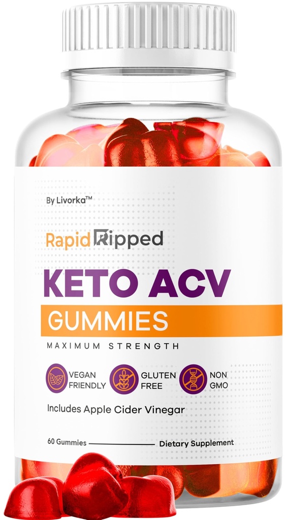 Rapid Ripped Keto ACCV Gummies Weight Loss Support, Rapidsprant Keto Plus Apple Cider Gummy Advanced Formula 1050MG, Wszystkie naturalne Gomitas Recenzje, 60 Gummies za 1 miesiąc