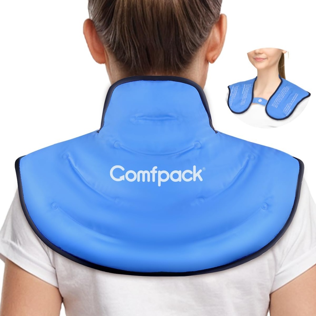 Ice Pack for Neck and Shoulder Pain Relief, Neck Ice Pack Wrap żel wielokrotnego użytku Hot Cold Compress Therapy Upper Back Duży Ice Pack dla urazów, Opuchlizna, Chirurgia szyjna, Spain