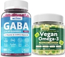 Wegańska Omega 3 Gummies 1 Pack + GABA Gummies Sugar Free 2 Pack