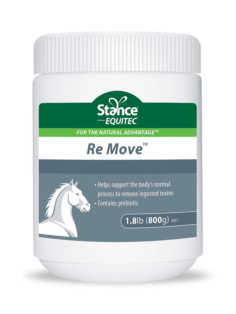 Stance Equitec Re Move - Suplementy koni, które wspierają normalny proces ciała, aby usunąć zatrucia, Zawiera probiotyki - 1.5 lb