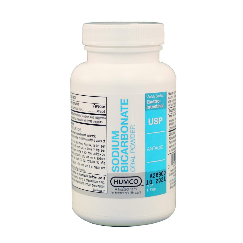Humco Dwuwęglan sodu Proszek, doustny, 4 oz