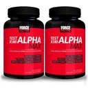 FORCE FACTOR Test X180 Alpha Max, 2- Pack, Total Testosteron i Azoksyd Nitric Booster dla mężczyzn z kozieradką nasion i Tribulus do zwiększenia przepływu krwi i poprawić męskiej sprawności atletycznej, 360 Kapsułki