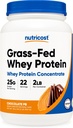 Nutricost Grass- Fed Koncentrat białka serwatki (Czekoladowy masło orzechowe) 2LBS - Post Workout dodatek do proszku, Nie-GMO