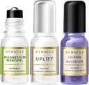 Magnezu Lavender Roll On Pack of 3 - Perfect Selfcare Prezent na urodziny Boże Narodzenie lub Stocking Stuffers