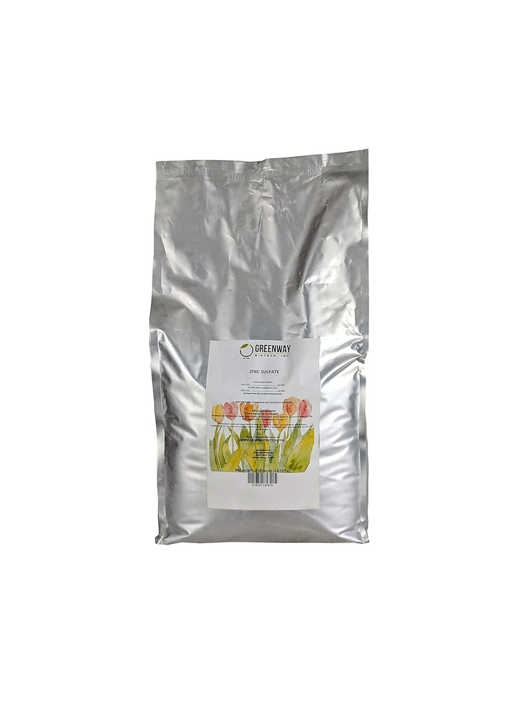 Greenway Biotech, Inc. Siarczan cynku Proszek 35,5% Monowodzian Plus 16,5% Siarka - 25 funtów
