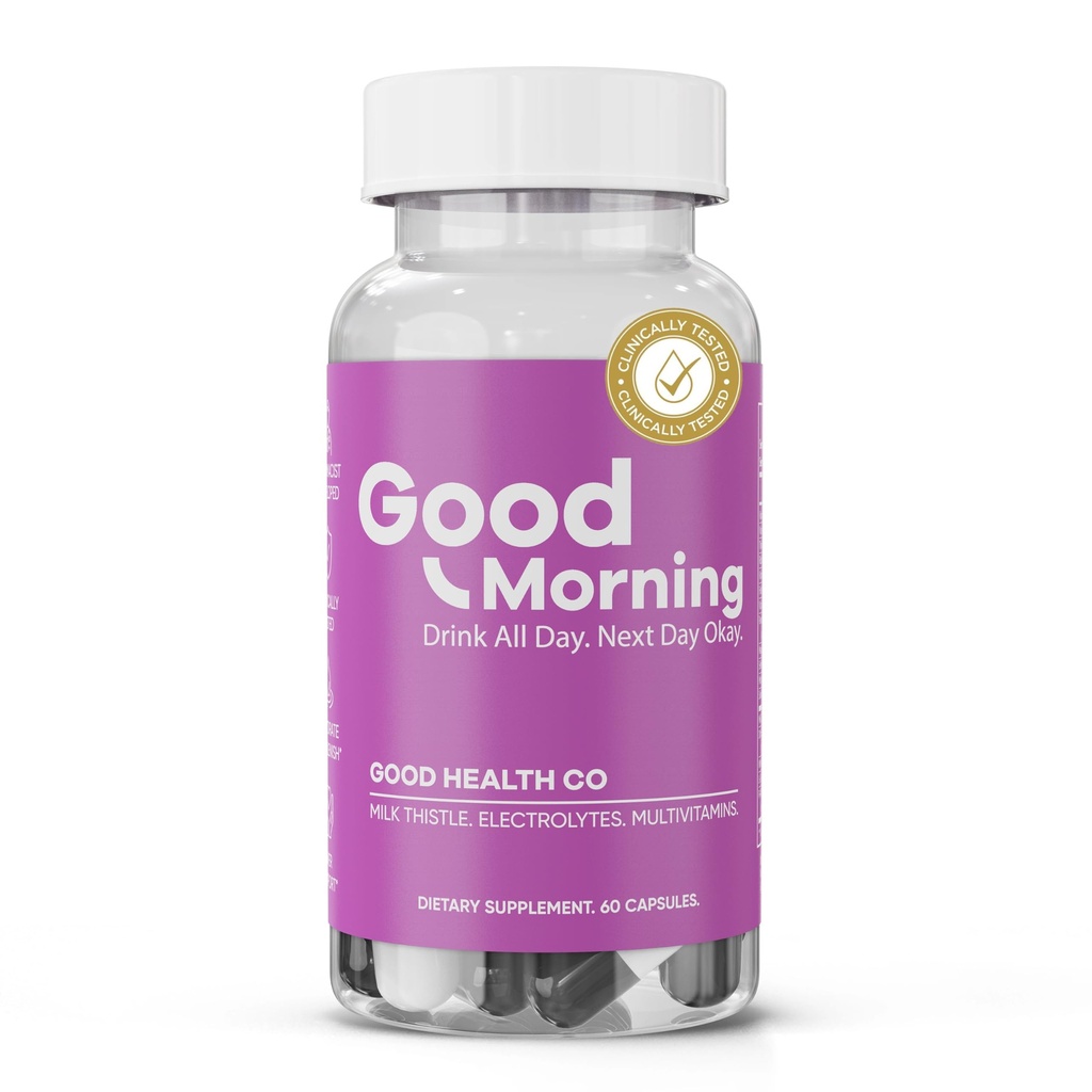 Good Morning Hancac Pills Ind 124; 88.89% skuteczne w zapobieganiu kaca w badaniach klinicznych 124; Po pomocy alkoholowej z DHM, Ostrze mleka i elektrolitów, aby pomóc Ci Party Smart. Zdrowie.