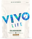Vivo life - Plant Protein Collagen Builder z witaminą C, aminokwasy i kwas hialuronowy, Wsparcie zdrowe włosy, skóry i paznokci, wegan (Vanilla & Cynamon)