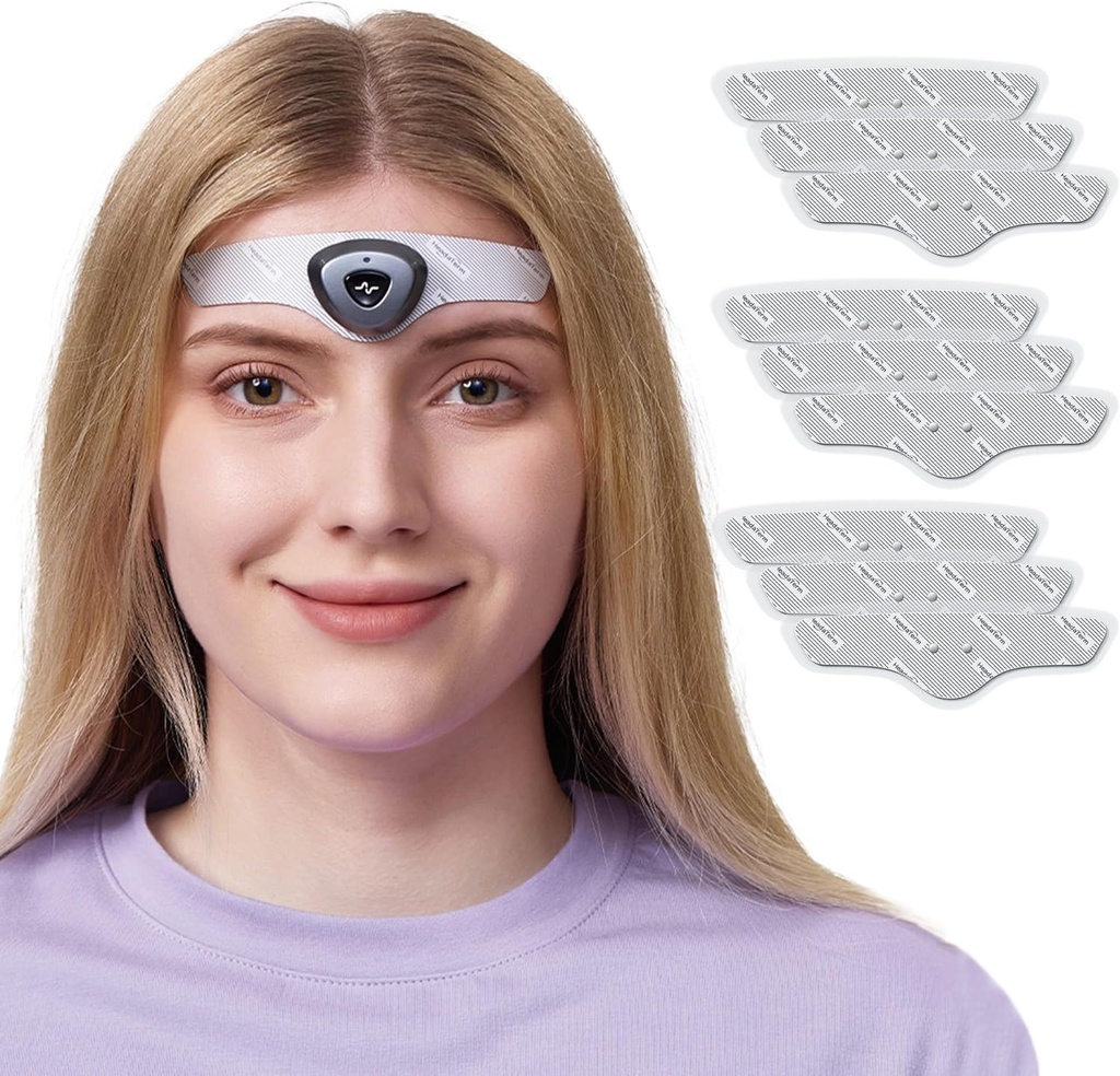 HeaddaTerm- 2 Migrena Relief Device e- TNS Technology Rechargeable Head Cap Leczenie migreny i bólu głowy, bez narkotyków, Poświadczony klinicznie, Agresywne, Brak skutków ubocznych (1 * HeaddaTerm 2 + 9 * Elektrody)