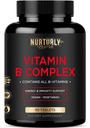 Witamina B Complex - Zawiera wszystkie niezbędne witaminy B - B1, B2, B3, B5, B6, B7, B9, B12 i Biotin - Super B Complex Vitamin for Energy, Immunity and Mood Support - 90 Tablets
