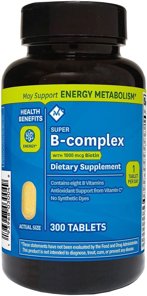 Ayestar Member 's Mark Super B- Complex Dietary Supplement (300 Count)