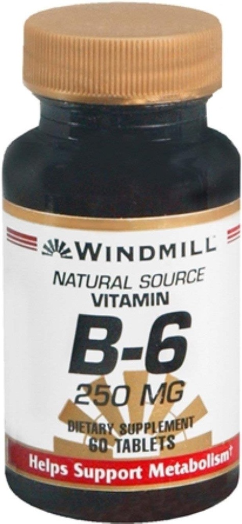 Wiatrak Witamina B- 6 250 mg Tabletki 60 Tabletki (Opakowanie po 3)