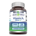 Niesamowite witaminy K2 Menaq7 MK7 Suplement DEVE 124; 100 Mcg DEVE 124; Veggie Capsules EVE 124; Non-GMO EVE 124; Gluten Free EVE 124; Made in USA (1 Pack, 120 Count)