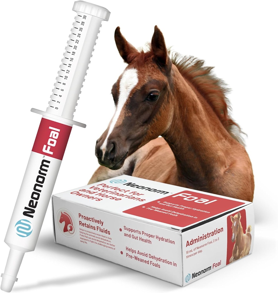 Jaguar Animal Health Foal - Equine Supplement Paste for The Support of Proper Hydration & Bowel Health - Plant-Based Product for Pre-Weaned Foals (30 mL)