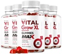 (5 Pack) Vital Grow XL Mężczyzna Gummies - Męskie Gummies Performance 1050MG Vital GrowXL Mieszanka, Vital Growth Gummy Zaawansowana formuła, 300 Gummies dla 5 Miesiące