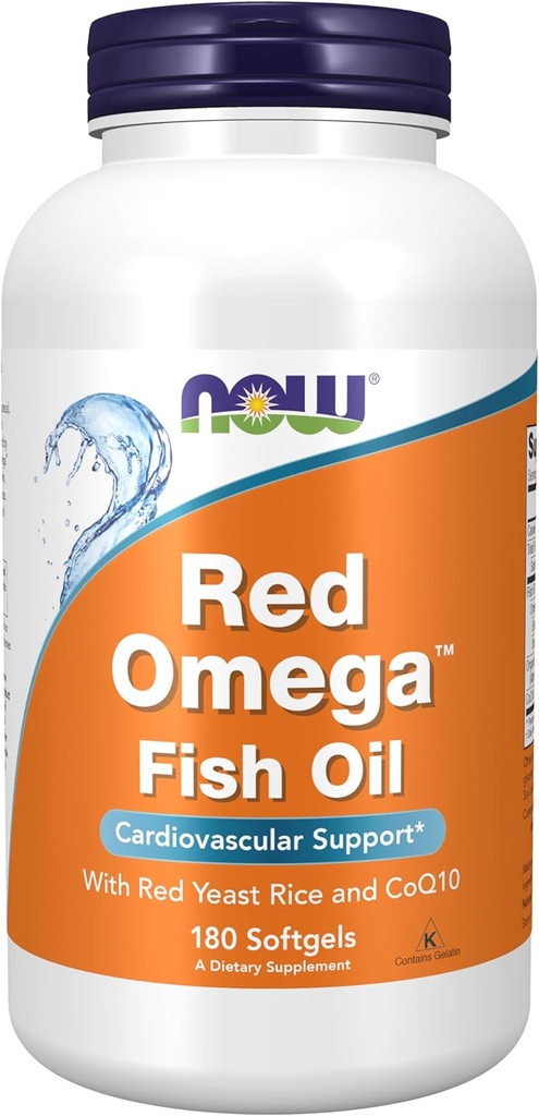 Teraz Foods Supplements, Red Omega ™ z CoQ10 30 mg i Omega-3 oleju rybnego, wsparcie sercowo-naczyniowe *, 180 Softgels