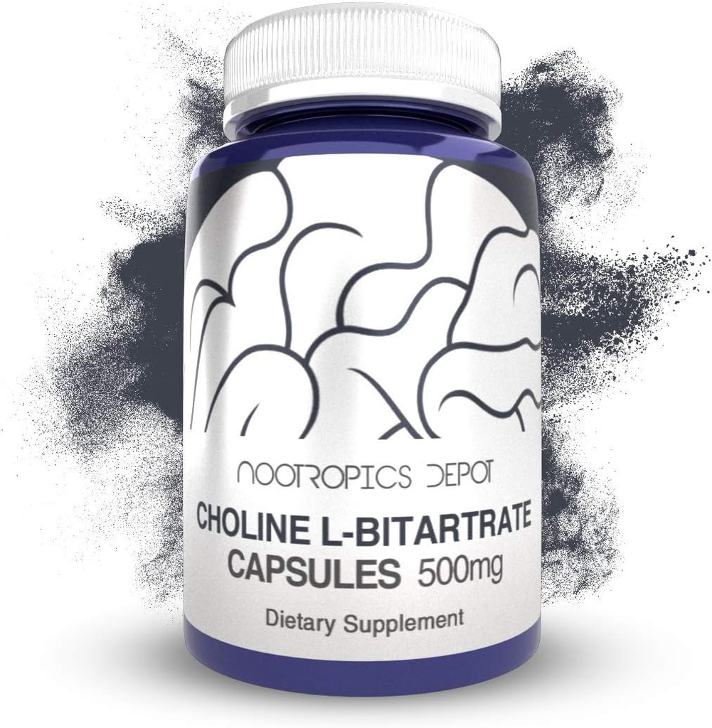 Cholina L- Bitartrate Kapsułki 500 mg (180 Count)