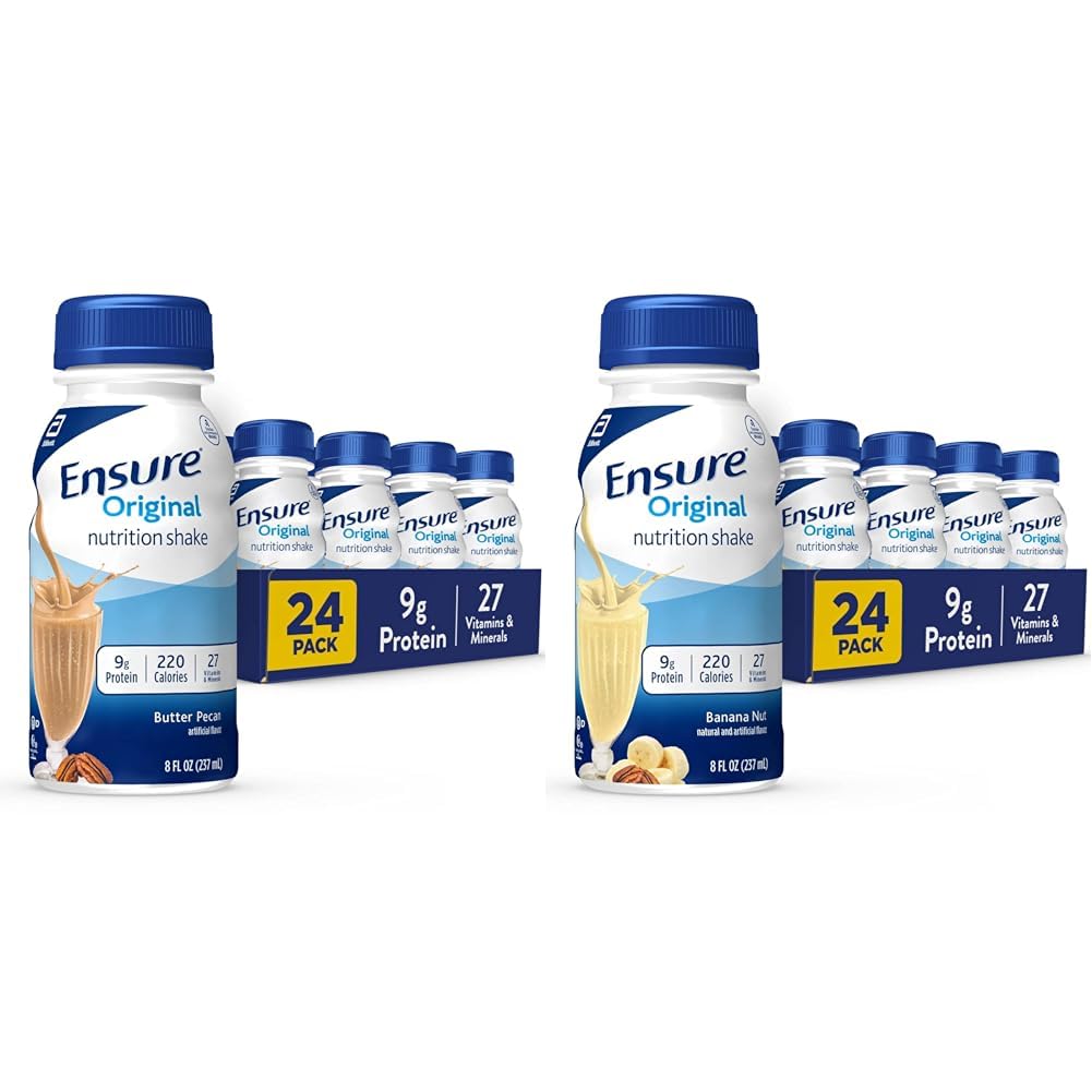 Zapewnić oryginalne masło Pecan & Banana Nutrition Shakes 124; Wymiana posiłku 124; 24 Pack Bundle