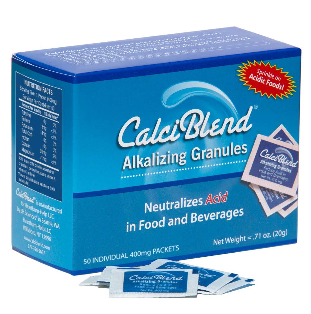 Alkalizująca granulacja 50 Pack Box - Reduktor kwasów spożywczych i napojów - Promotes Digestive and Urnary Tract Health, Restores Electrolytes, Aids pH Balance - All- Natural, Sugar & Calorie Free