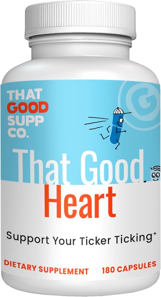 That Good Supp Co - That Good Heart CoQ10 Suplement odżywczy dla mężczyzn i kobiet - Wspiera ogólne zdrowie i krążenie krwi - Made in USA