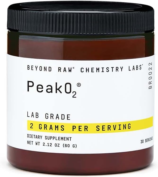 BEYOND RAW Chemia Lab Szczyt 02 Proszek, Zapewnia wytrzymałość podczas treningu, 30 Służenie