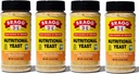 Bragg Nutritional Yeast Seasoning - Wegan, Gluten Free Cheese Flakes - Dobre źródło białka i witamin - odżywczy Savory Parmesan Cheese Substitute - Nie GMO Zweryfikowane, 4.5 unce, 4- Pack