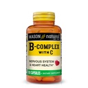 MASON NATURAL B- Complex z witaminą C - System nerwowy i wsparcie zdrowia serca - 100 kapsułek