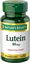 Nature 's Bounty Lutein Pills, Suplementy do zdrowia oczu i witaminy, Wsparcie Vision Health, 40 mg, 30 Softgels