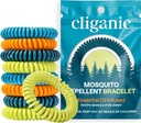 Cliganic 25 Pack Mosquito Repelent Bransoletki dla dorosłych i dzieci - Naturalne zestawy bez DEET-, indywidualnie zapakowane