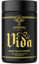 Ambrosia Vida Immunitet Wsparcie, Elderberry, Witamina C, Witamina D i Suplement cynku, Wzmacniacz układu immunologicznego (60 Kapsułki)