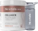 Heal; thKart hk Vitals Marine Colagen Supplement (Orange, 200g) & Sipper Bottle (Grey, 300ml) Combo Pack Agregat 124; z witaminą C & E Agregat 124; dla zdrowej skóry, włosów i paznokci
