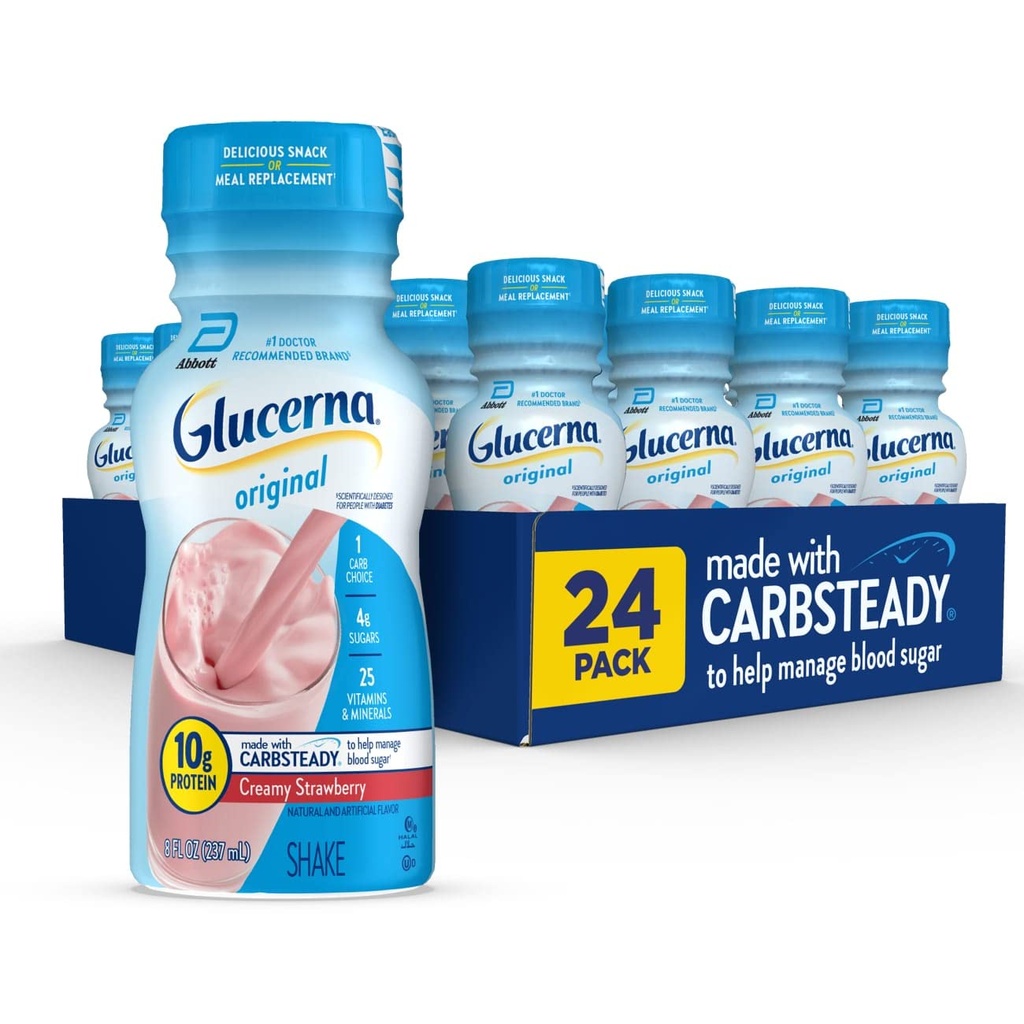Zapewnić Plus Nutrition Shake 24 Pack & Glucerna Diabetic Nutritional Shake 24 Count