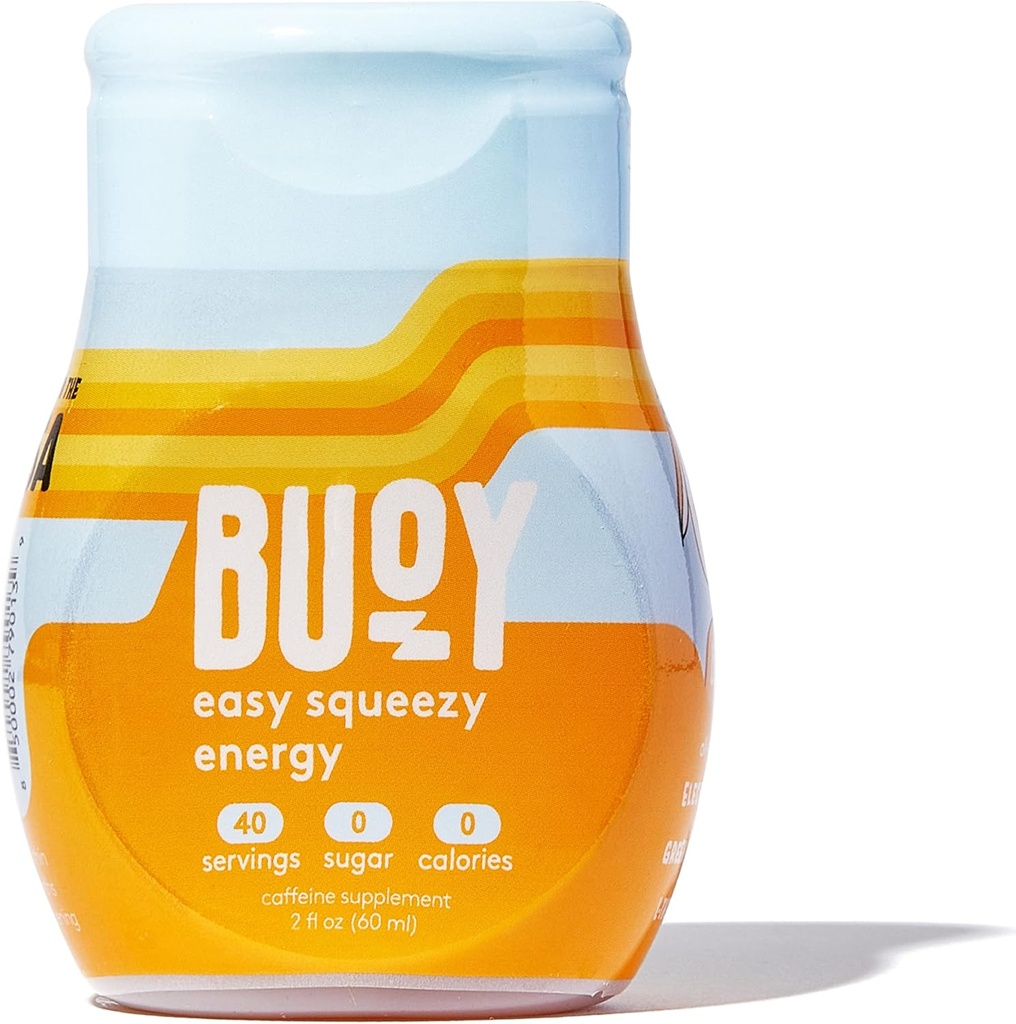 Buoy Energy Electrolyte Drops: 124; 40 Słupy: 124; Kofeina z Green Tea Extract + L-Theanine: 124; Jitter- Free Focus: 124; Doskonałe dla herbaty, Shakes, Sok, & Beer Equipment 124; Codzienne Hydration & Suplement energii