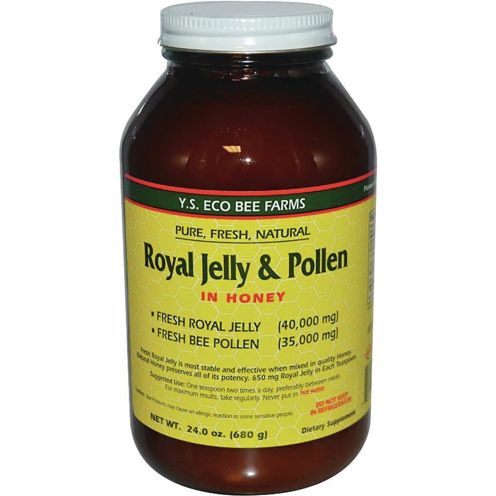 Fresh Royal Jelly + Bee Pollen, Honey Mix - 40 000 mg YS Eco Bee Farms 24.0 oz.