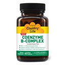 Country Life Koenzym B- Complex, 60 Kapsułki - Wspiera Energia i Metabolizm, Mood & Cognitive Function - Wegan, Bez glutenu, Biodostępne witaminy B z Choliną