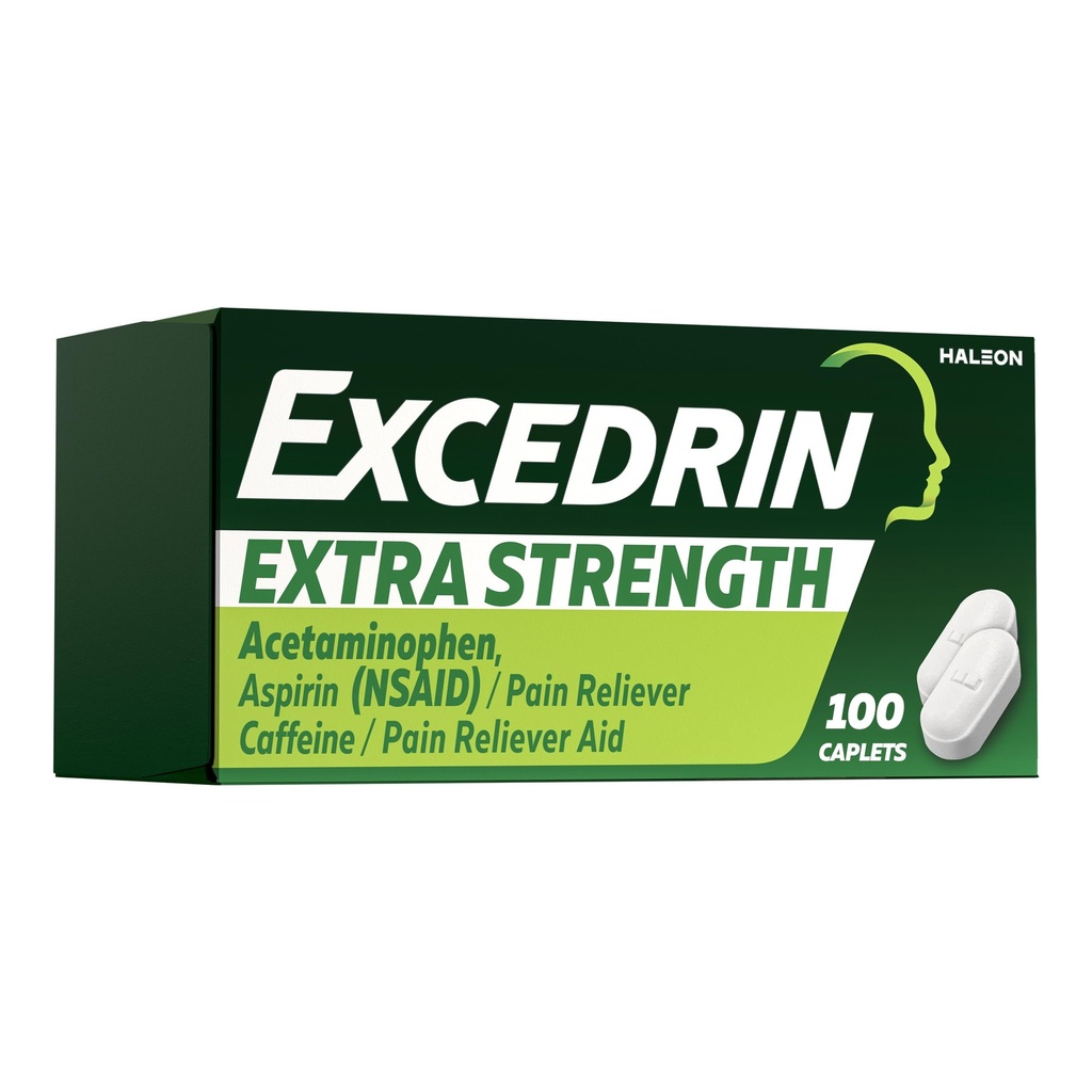 Excedrin Extra Siła Ból Ulgi Kapsułki - Ból głowy Ulga - 100 Hrabia