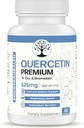 Quercetin Premium z cynkiem i bromelainem - System immunologiczny i wsparcie dla zdrowia układu oddechowego - Korzyści z przeciwutleniaczy - Non-GMO, Gluten- Free - 60 Kapsułki wegańskie