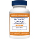 Witamina Shoppe Probiotic Complex 4 Miliard CRUS- Ukierunkowane uwalnianie Veggie Czapki - Wspiera zdrowie i trawienie jelit z równowagi szczepów probiotycznych (90 Kapsułki warzyw)