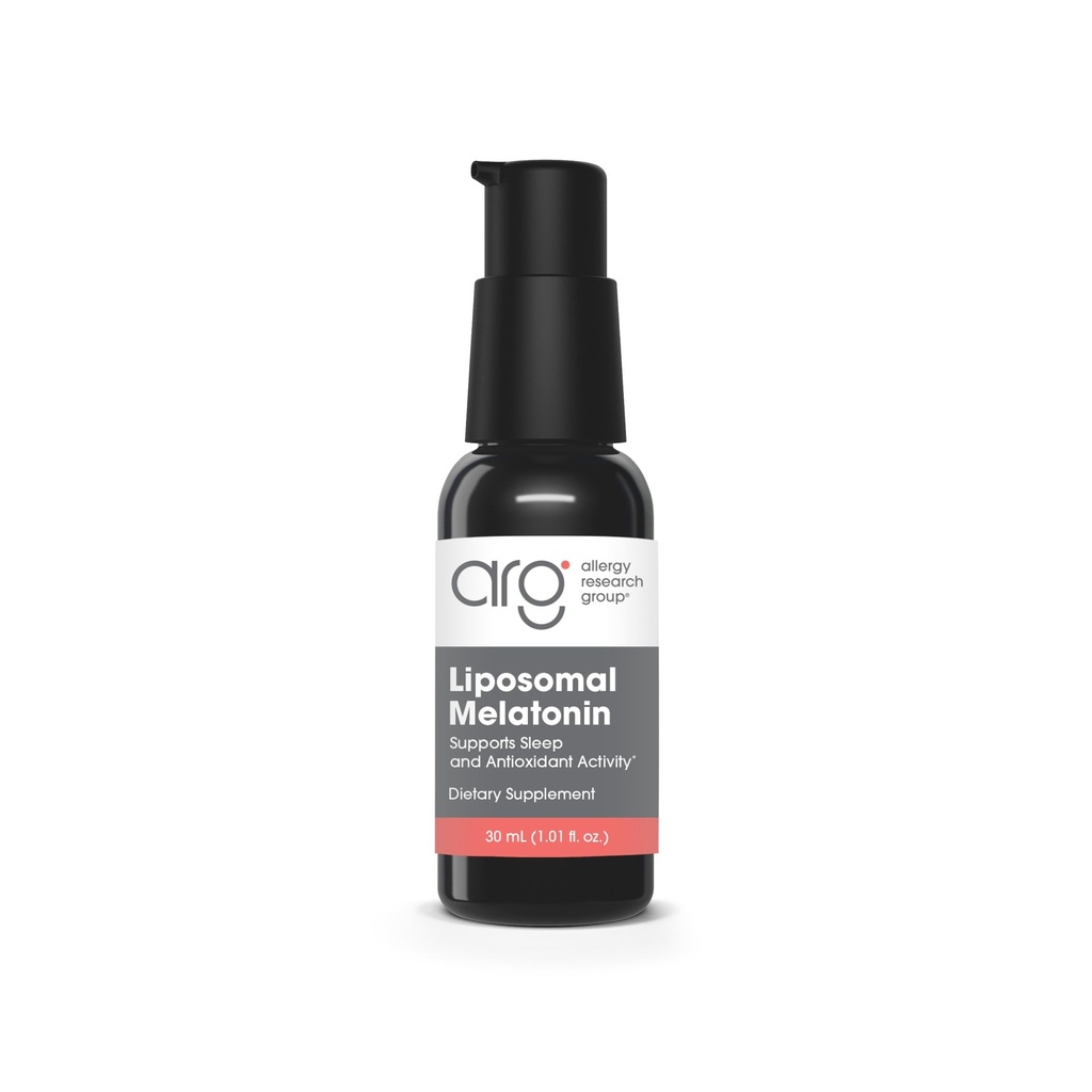 Alergia Research Group Liposomal Melatonin Supplement - Doustny środek nasenny dla dorosłych, 1 mg płynna melatonina, Czysta, szybko działająca formuła - 1 Fl Oz