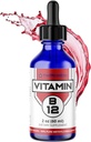 FWS Liquid B12 Drops Vitamin B12 Supplement 5000 mcg Sublingual Methylcobalamin Organic Non-GMO Vegan High Absorption Methyl B12 Adjustable Dosing Supports Increased Energy Production