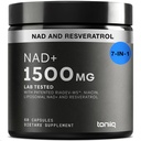 Toniiq NAD + Supplement 1500mg - Ultra High Strength NAD Supplement with Clinically Studied Ingredients with Patented RiaGev- WS ™, Resveratrol, and Niacin - 60 kapsułki