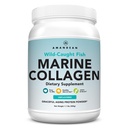 AMANDEAN Marine Collagen Peptydes Powder. Podwójna hydrolizowana w celu zwiększenia wchłaniania. "Wild- Caught Fish Collagen Supplement". Typ 1 i 3 Białko Kolagenowe. 18 Aminokwasy na skórę, włosy, paznokcie.